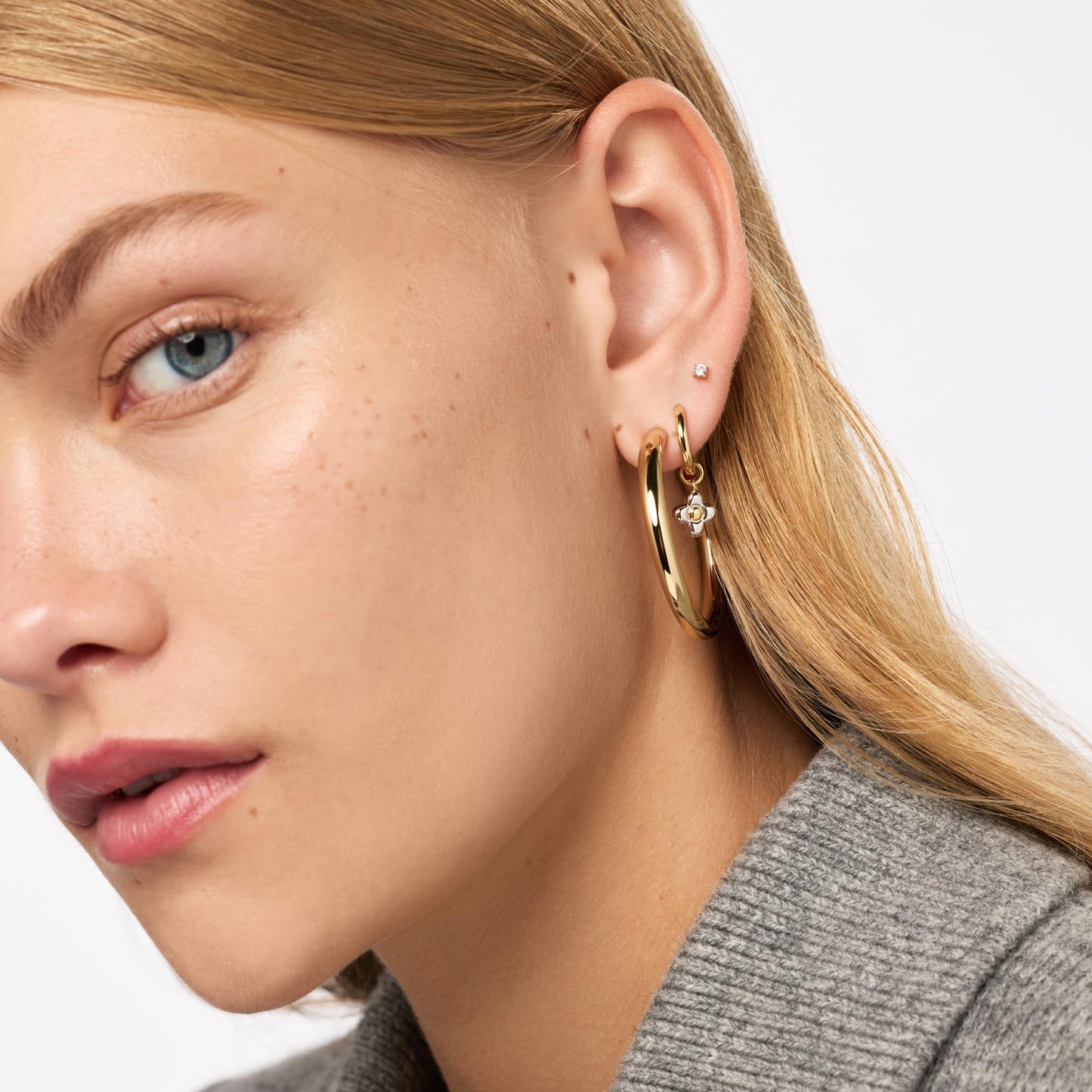 Ana Luisa Hoop Earrings for Women - Sterling Silver, 14K Gold Plated & Silver Rhodium Plated Assorted Earring Styles - Dainty, Small Gold Hoop Earrings for Daily Wear - Hypoallergenic & Tarnish-Free