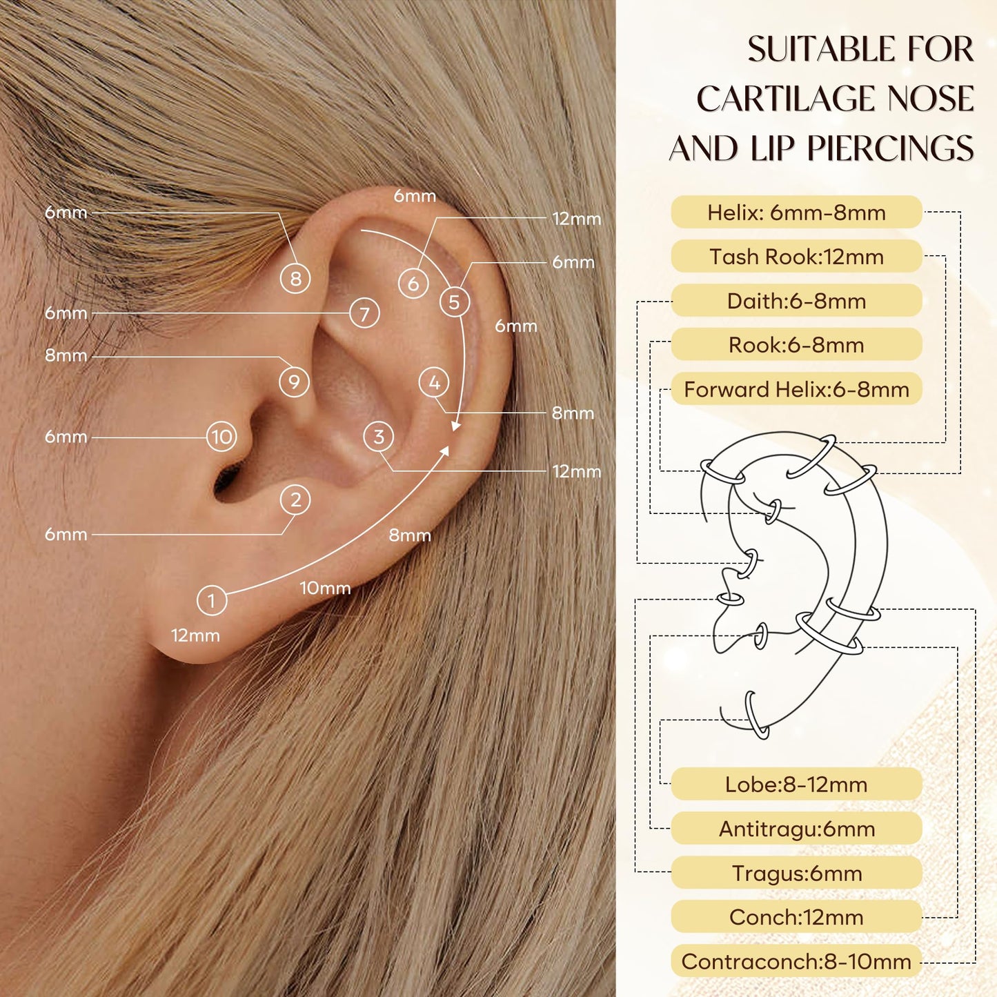 Silver Plated Earrings for Women Cartilage Thin Dainty Cubic Zirconia Earrings for Multiple Piercing Huggie Small Mini Cute Stack Lightweight Hoop Earring for Women Trendy Jewelry Set Gifts