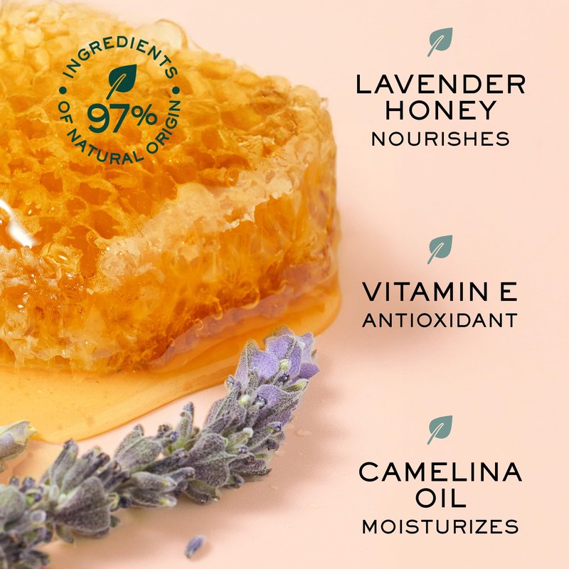 NUXE Rêve de Miel Honey Lip Oil With Vitamin E and Lavender for Moisturized Shiny Lips, 97 Percent Natural, 0.33 Fl Oz