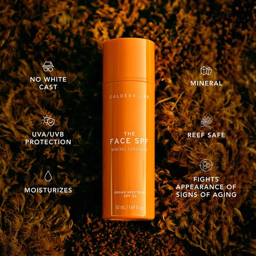 Caldera + Lab The Face SPF, No White Cast Mineral Sun Screen with SPF 30