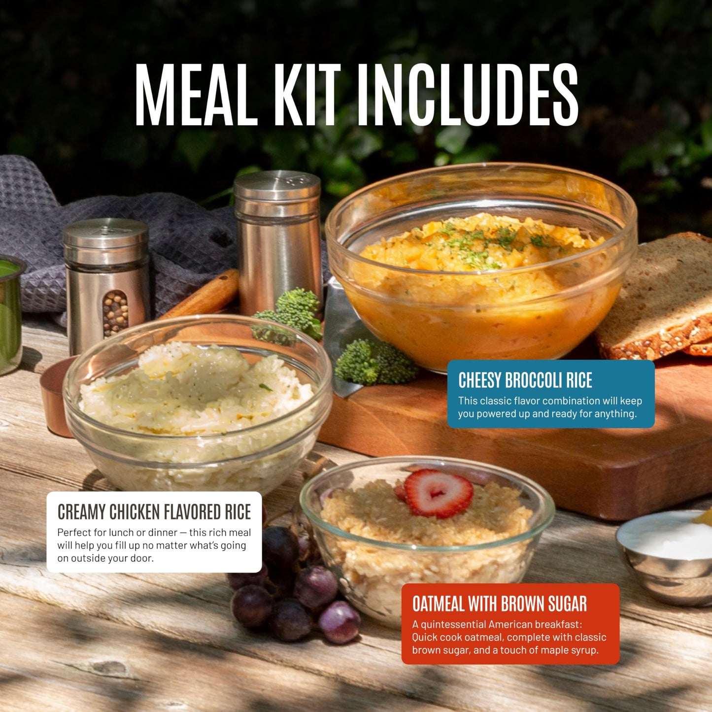 by Chuck Norris Roundhouse Provisions 3 Day, 26 servings Emergency Meal Kit, Grab-and-Go, Premade, Disaster Prep, Hiking, Survival, Adventure, Camping Food, 25 Year Shelf Life.
