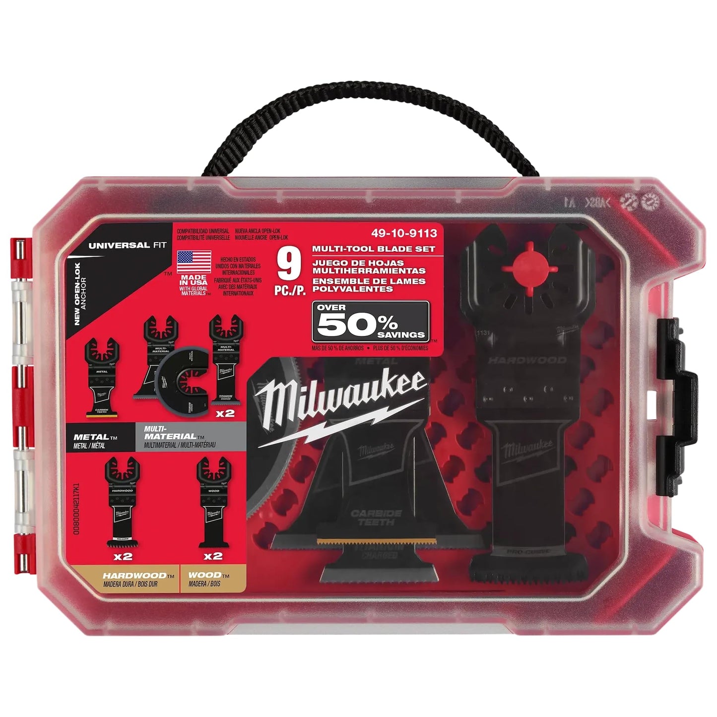 Milwaukee Electric - Open-LOK 9PC Multi-Tool Blade KIT