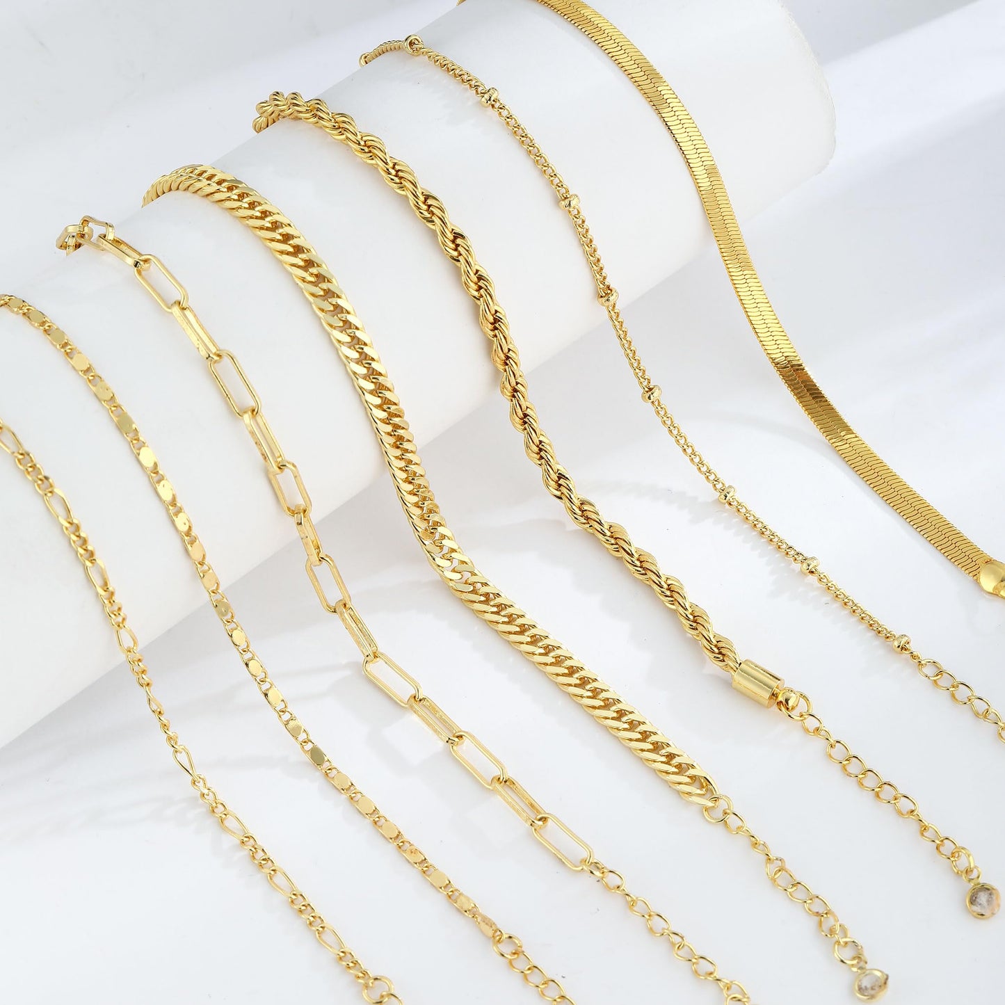 BERISO Gold Bracelets for Women, Elegant Adjustable 14K Gold Plated Bracelet for Women, Trendy Minimalist Dainty Gold Bracelet for Everyday Wear