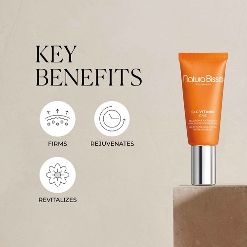 Natura Bissé C+C Vitamin Eye, Anti-Stress Eye Contour Gel-Cream, Firms, Energizes & Rejuvenates, 0.5 Oz