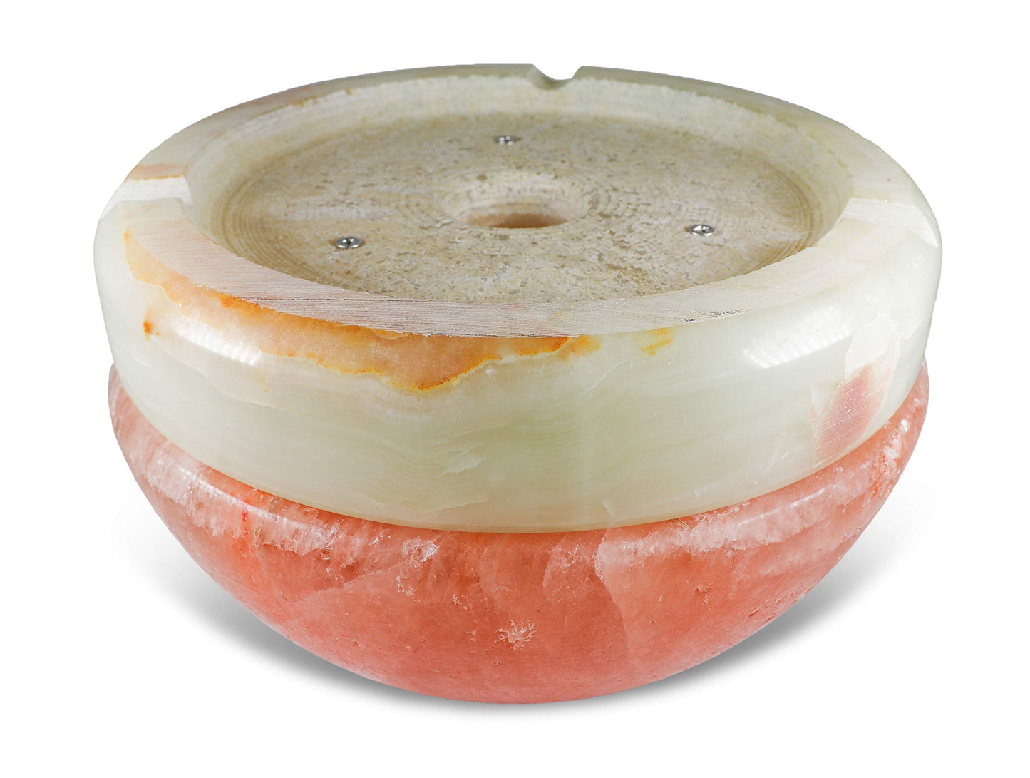 Himalayan Secrets® Salt Dome Lamp | for Warming Up Hands and Feet (11" Onyx Stone Base)