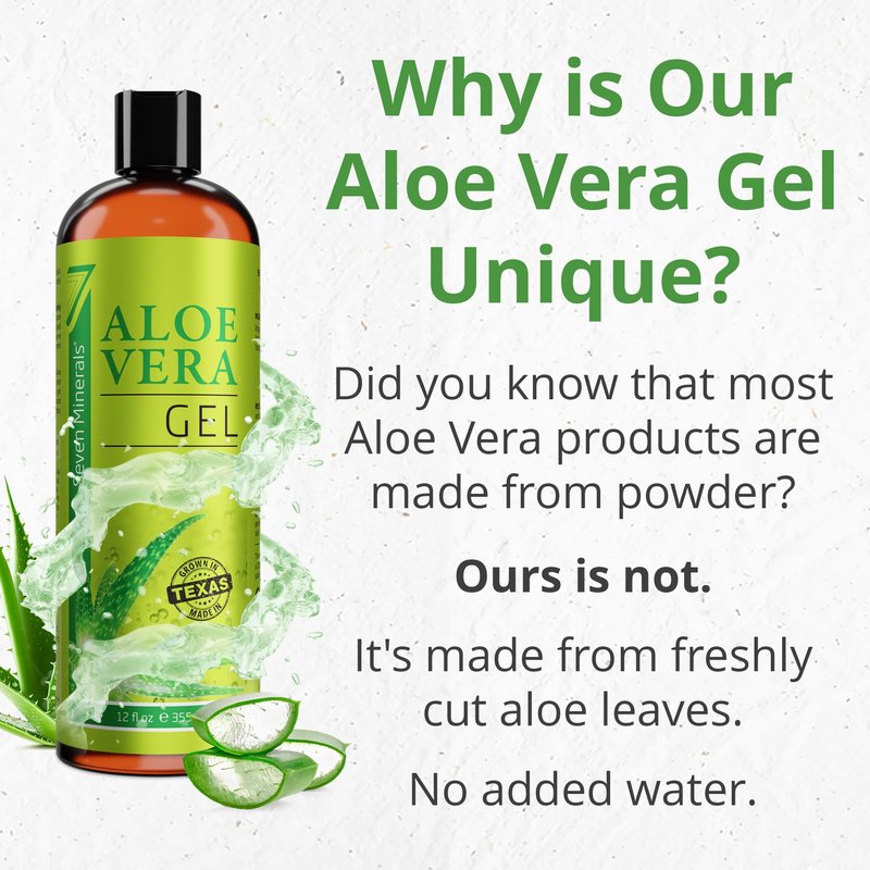 Seven Minerals Fermented Rice Water with Rose Water, Organic Aloe Vera Gel, & MSM