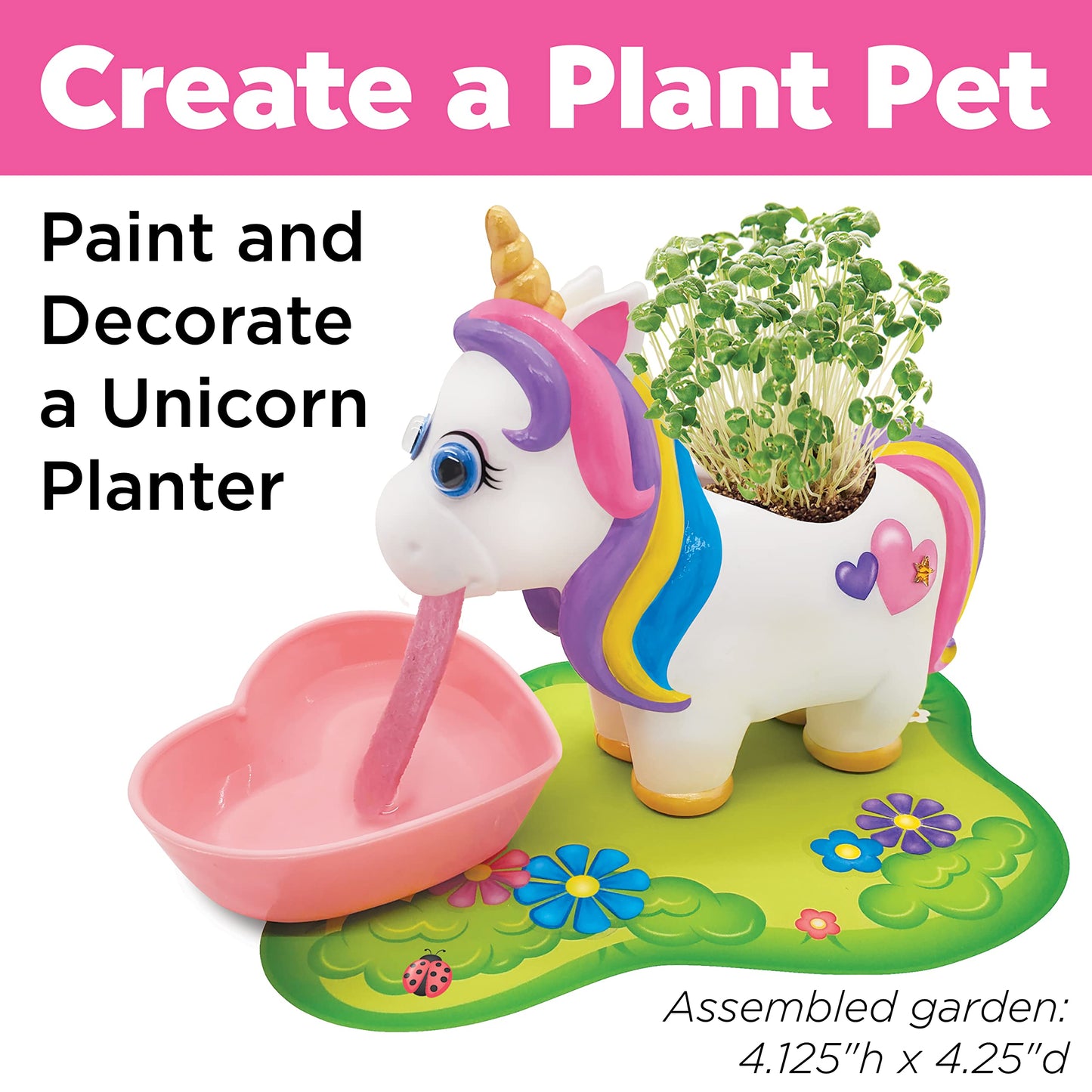 Creativity for Kids Unicorn Self-Watering Plant Pet, Unicorn Crafts for Girls, Kids DIY Craft Kit & Spring Crafts (Ages 6+)