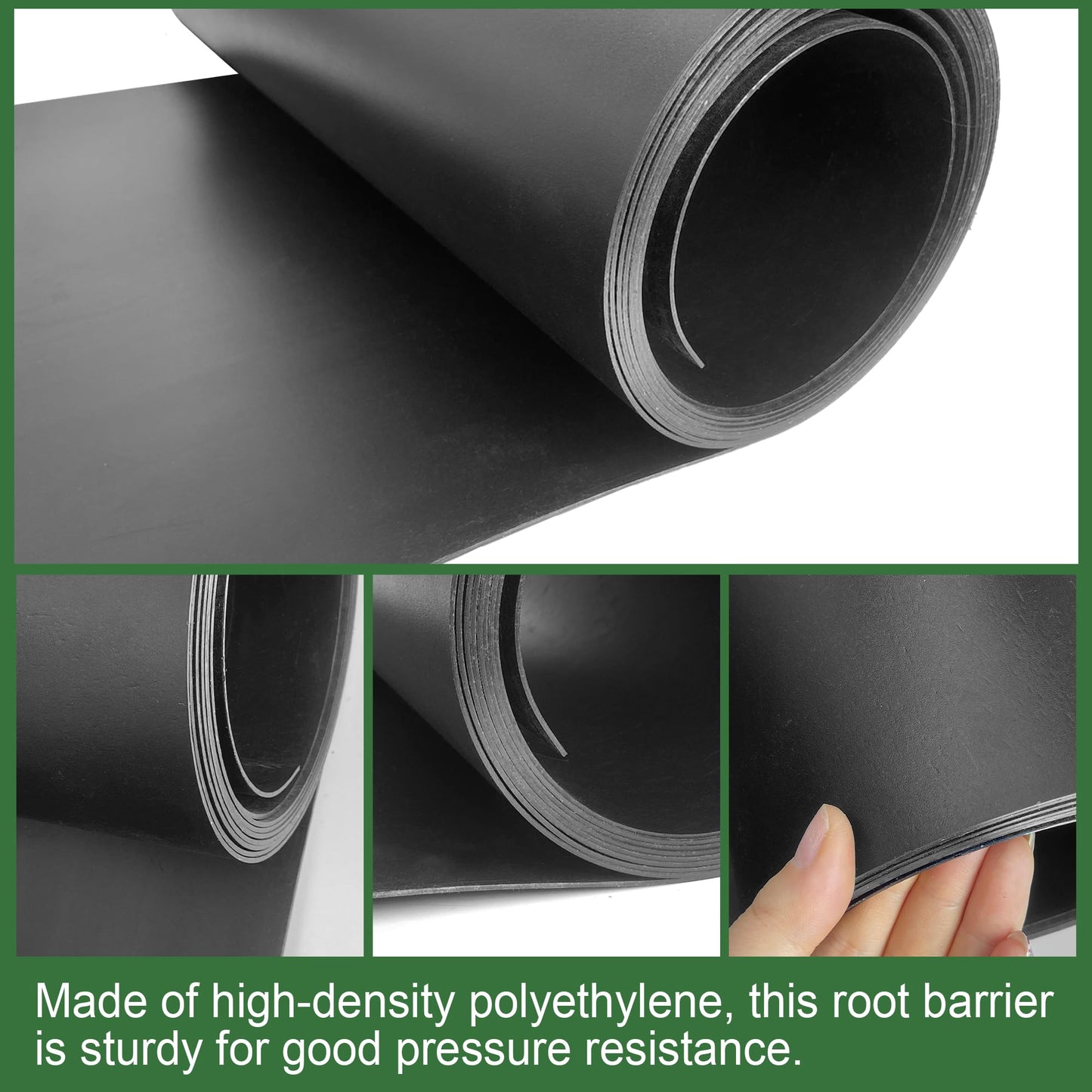 Joewuzun Tree Root Barrier 36in x 15ft x 60mil Tree Root Barrier Heavy Duty Bamboo Barrier Protects Sidewalks Roads and Driveways