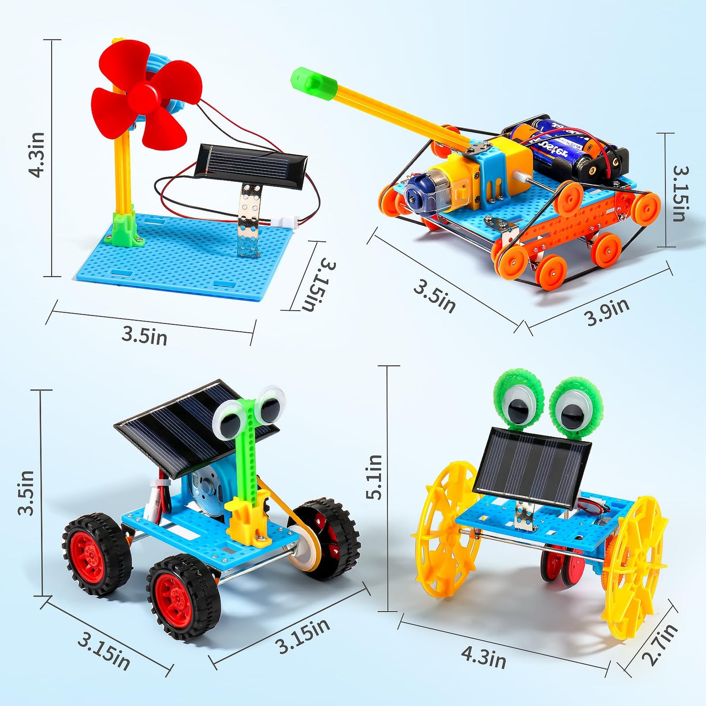 STEM Kits for Kids Crafts Ages 8-10, Solar Robot Kit STEM Building Toys for Ages 8-13, Engineering Science Experiments for Kids Age 8-12 Robotics, Arts and Crafts for Boys Girls Gifts 8 9 10 12-14