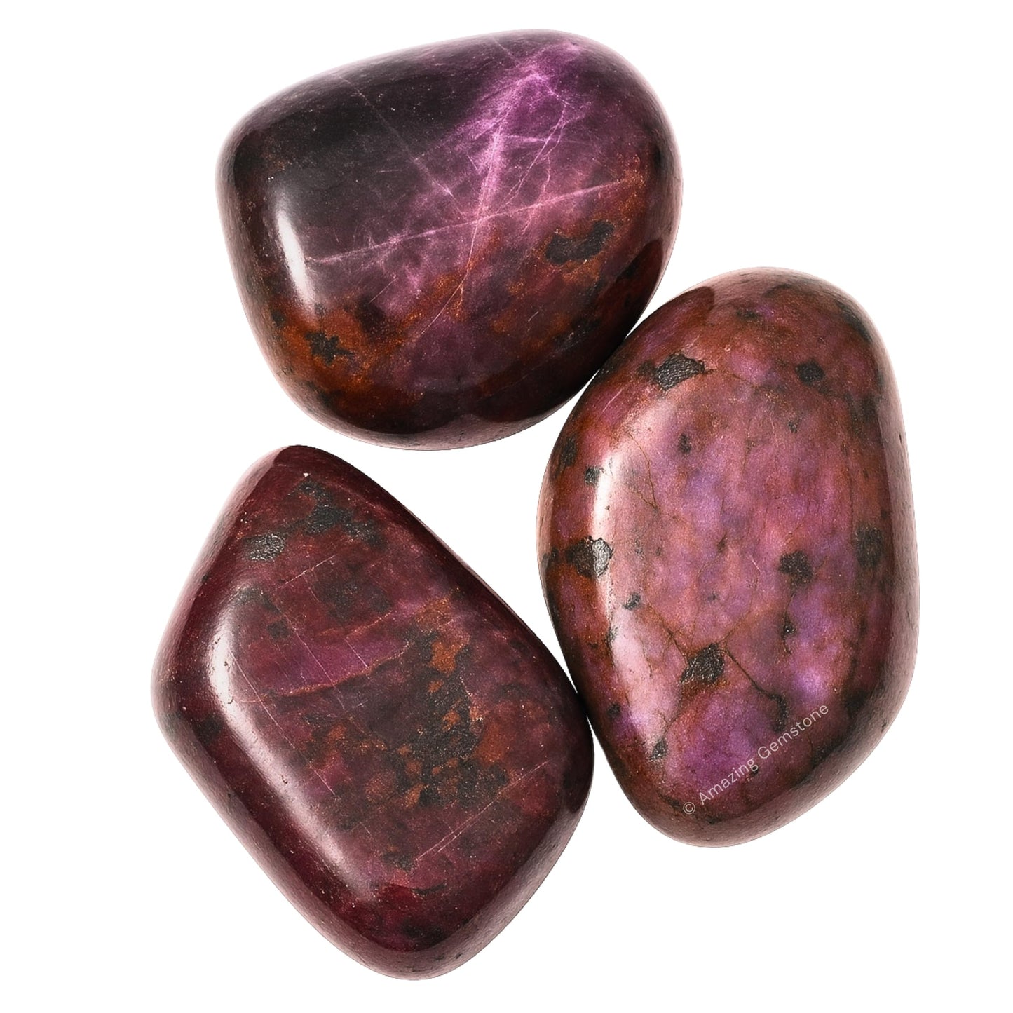 Amazing Gemstone Ruby Crystal Tumbled Stones Polished Rocks - Natural Gem Stones for Healing - DIY Crystals for Protection (1 Piece)
