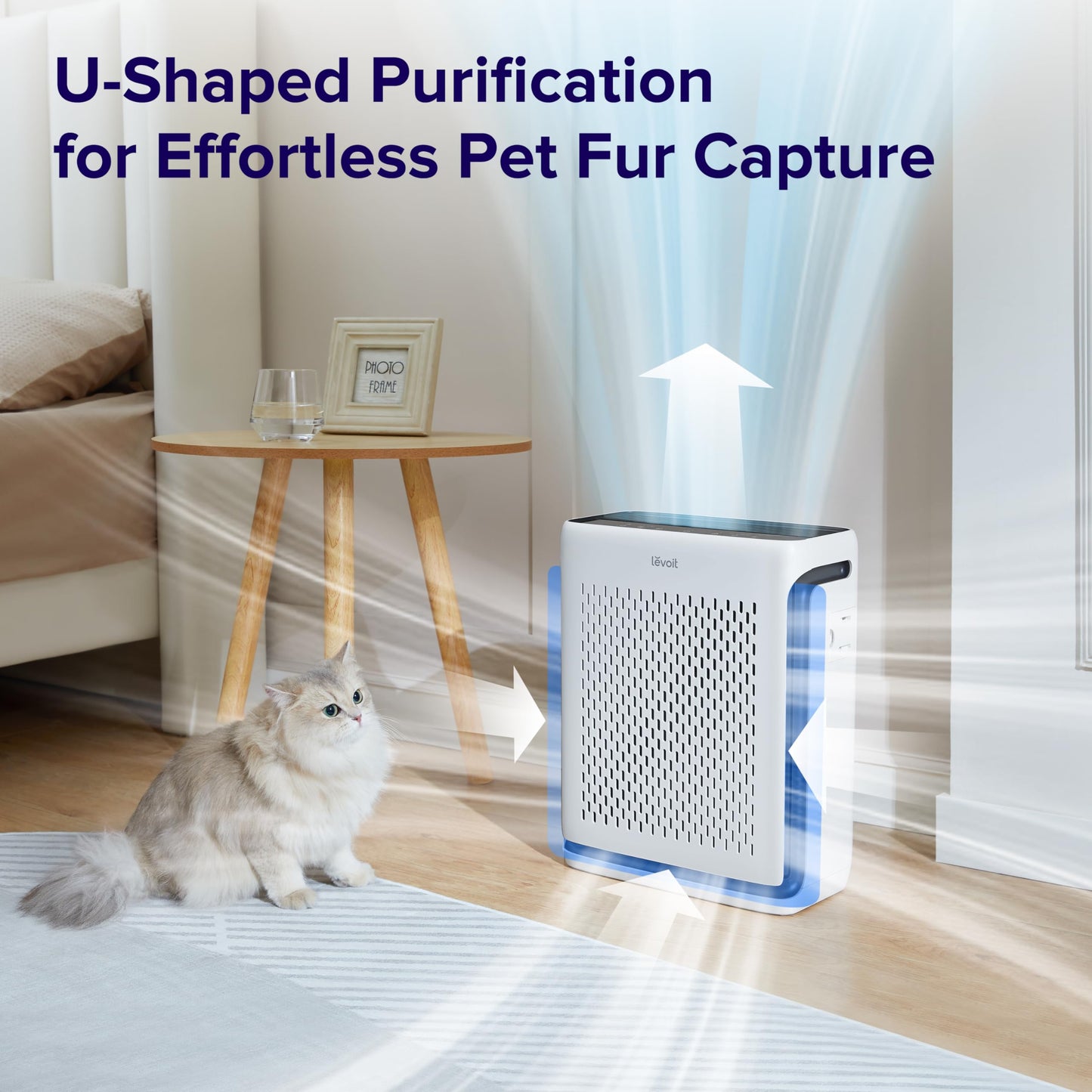 LEVOIT Air Purifiers, Vital100S & Air Purifiers for Bedroom Home, HEPA Filter Cleaner with Fragrance Sponge, White