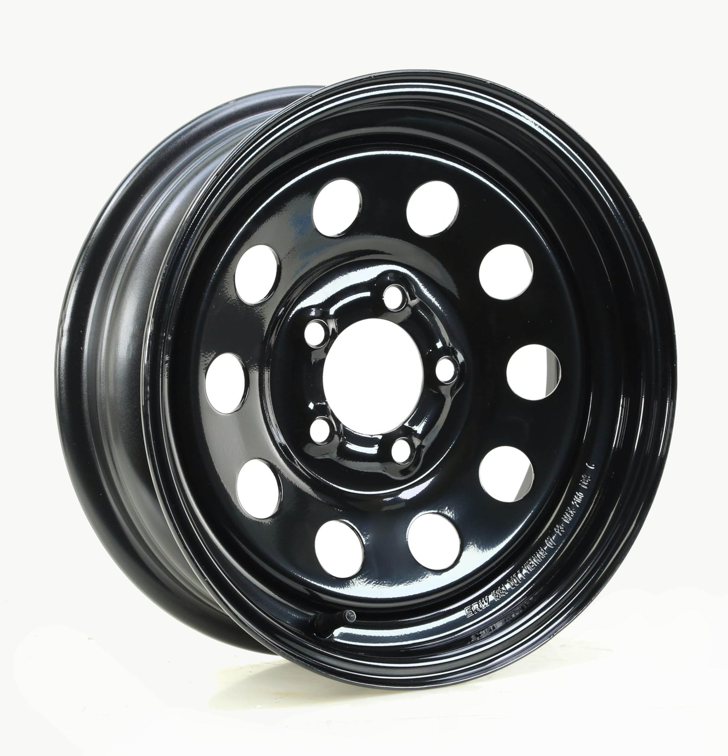 Free Country Trailer Tire Wheel Assembly ST205/75R15 8-Ply D 107N 5 Lug on 4.5" PCD Black Mod Wheel, SET 2
