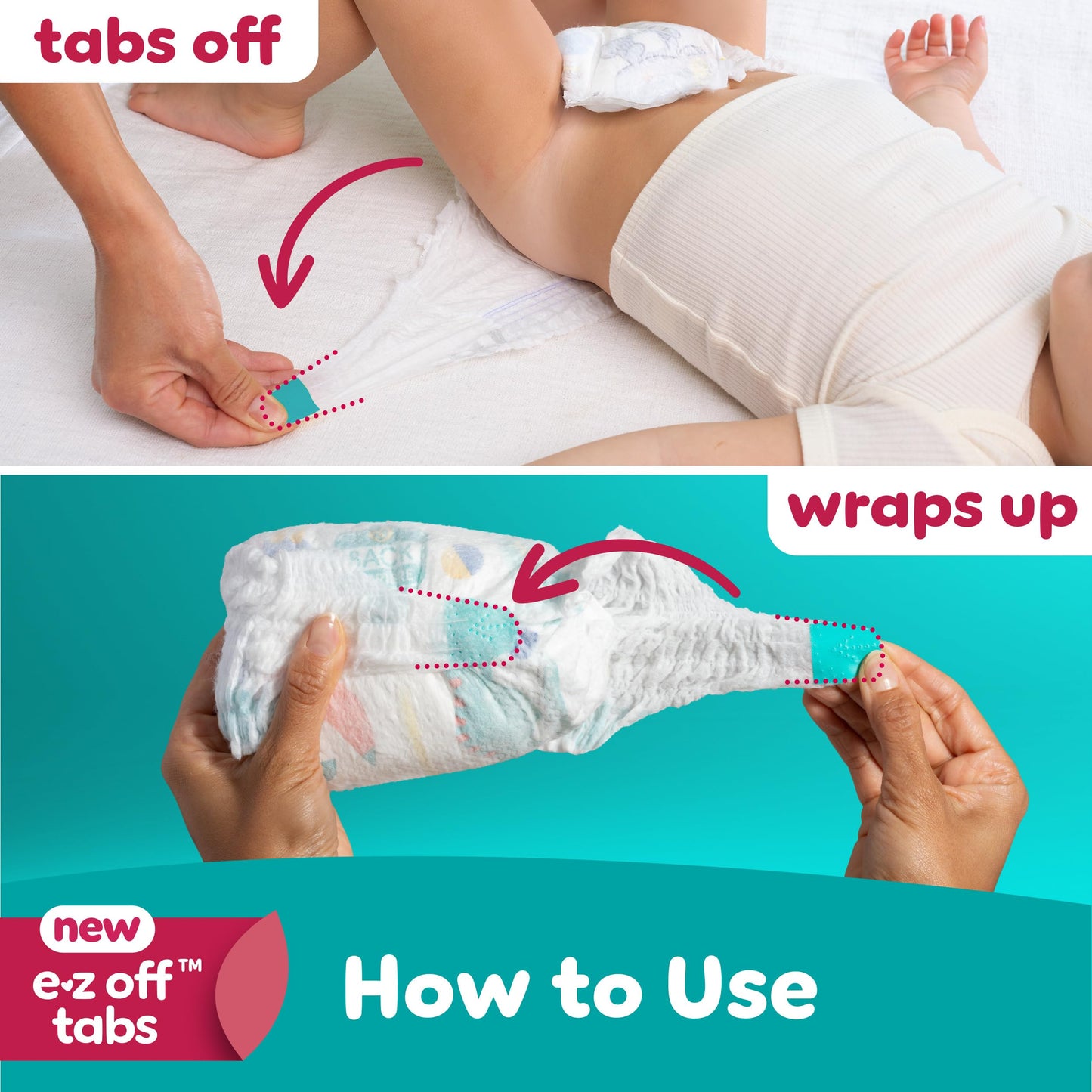 Pampers Diapers - Cruisers 360 - Size 6, 104 Count, Babyproof up to 100% Leakproof Pull-On Diaper