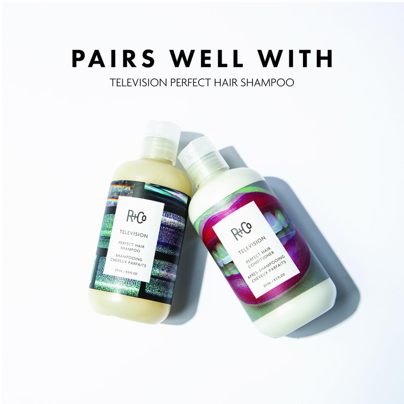 R+Co Television Perfect Hair Conditioner | Shine + Strengthening + Softening for All Hair Types | Vegan + Cruelty-Free | 8.5 Oz