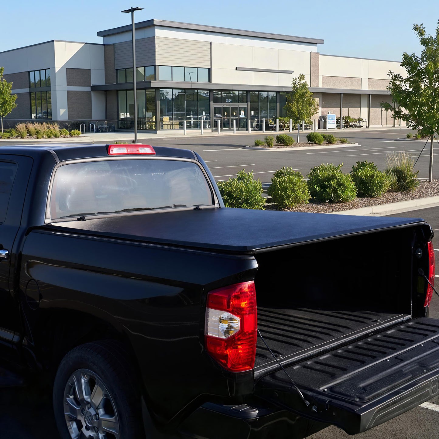 Albott 5 FT Soft Tri-fold Truck Bed Tonneau Cover for 2016-2026 Toyota Tacoma Bed Cover for Trucks (Only Fits Models with Factory Deck Rail System)