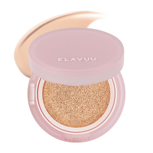 KLAVUU Actress Backstage Boosting Cushion Glow #23 Rich Ivory – Korean Cushion Foundation for Dry Skin, Long-Lasting Hydrating Coverage, Natural Dewy Glow, Smooth Glass Skin Effect, No Caking
