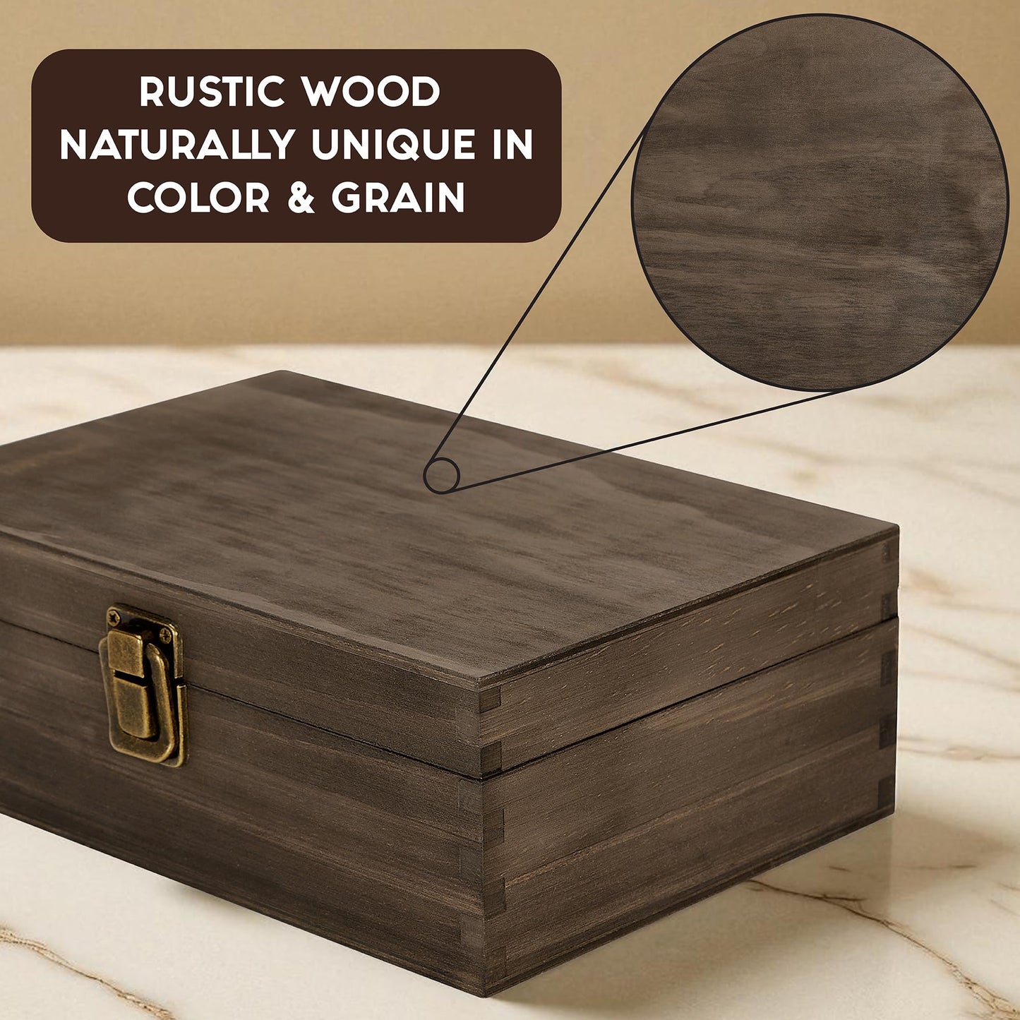 Engraved Pet Memory Box – Wooden Keepsake Box for Dog or Cat Remembrance – Pet Loss Gift – Medium Size – Dark Walnut Finish – 8.5 x 6 x 3 in