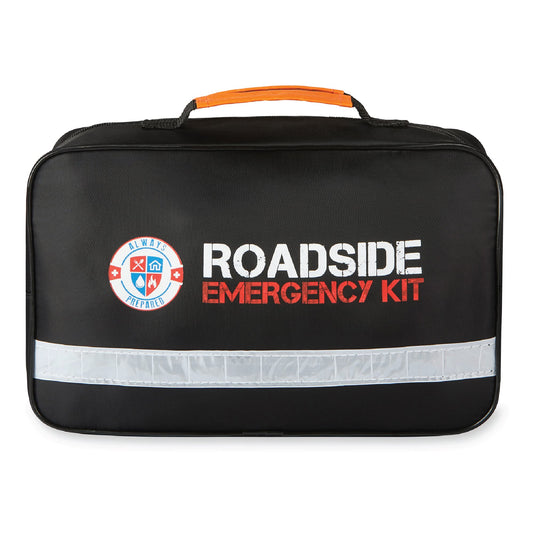 Always Prepared Premium Roadside Emergency Kit for Car - Car Safety Kit, Tools, First Aid, Visibility Gear & More - Perfect Roadside Assistance Kit Gift for New Drivers (125 pc)
