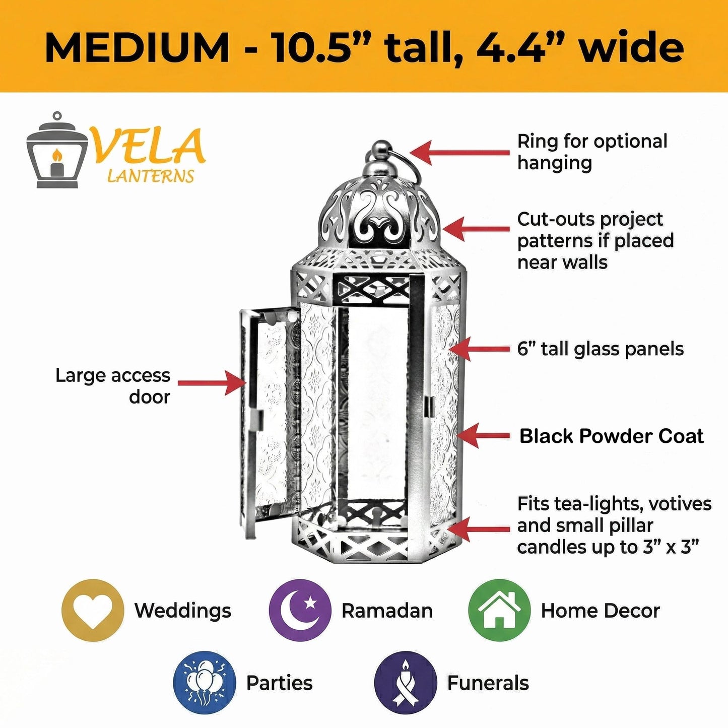 Vela Lanterns Candle Holder, Gothic Dark Academia Decor, Red Moroccan Lantern, Turkish Lamp, Whimsigoth Medieval Goth Accents, Hanging Centerpiece, Vampire Home Bathroom Decoration, Medium, 3-Pack