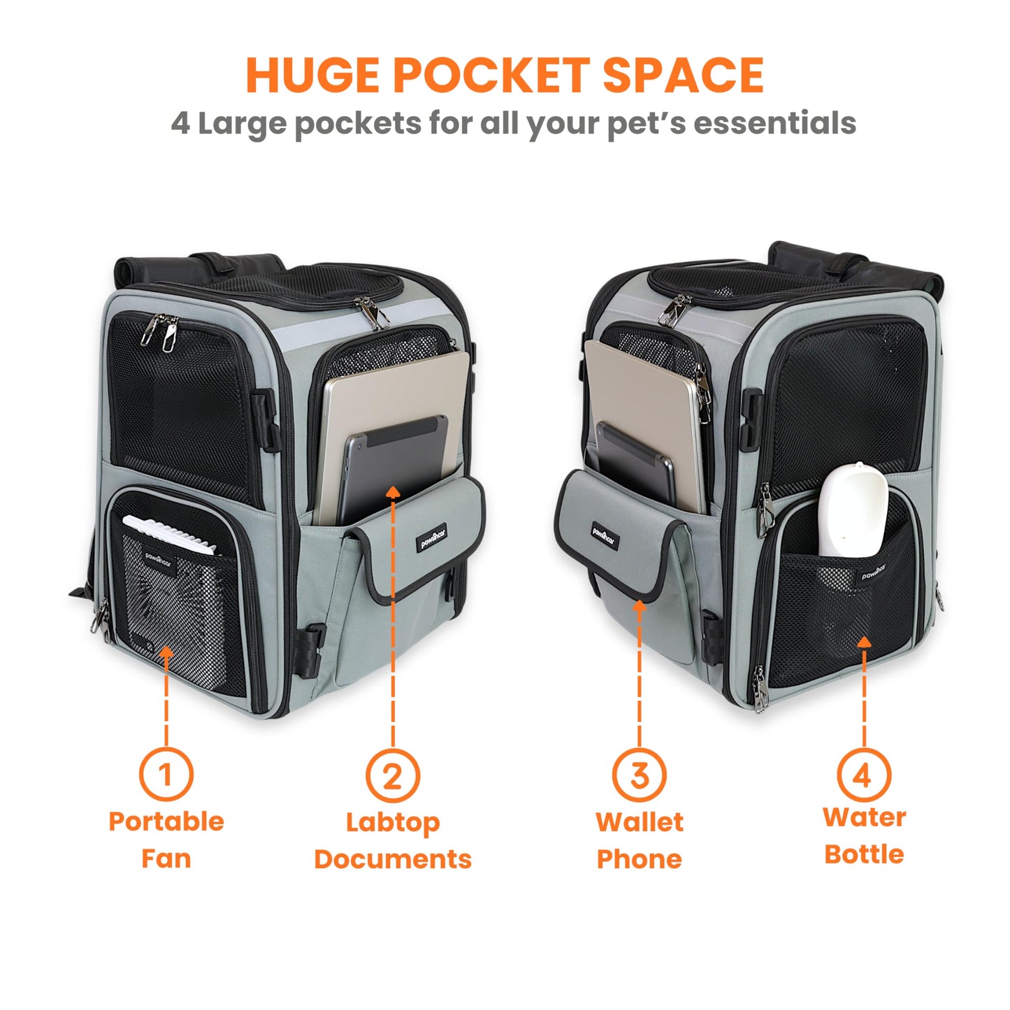 Crash-Tested Multi-Window Cat Backpack Carrier | 2-in-1 Lab-Tested Cat Car Seat & Dog Backpack Carrier | 4 Windows, 4-Side Breathable, Zipper Locks, Foldable | Perfect for Hiking & Pet Car Travel.