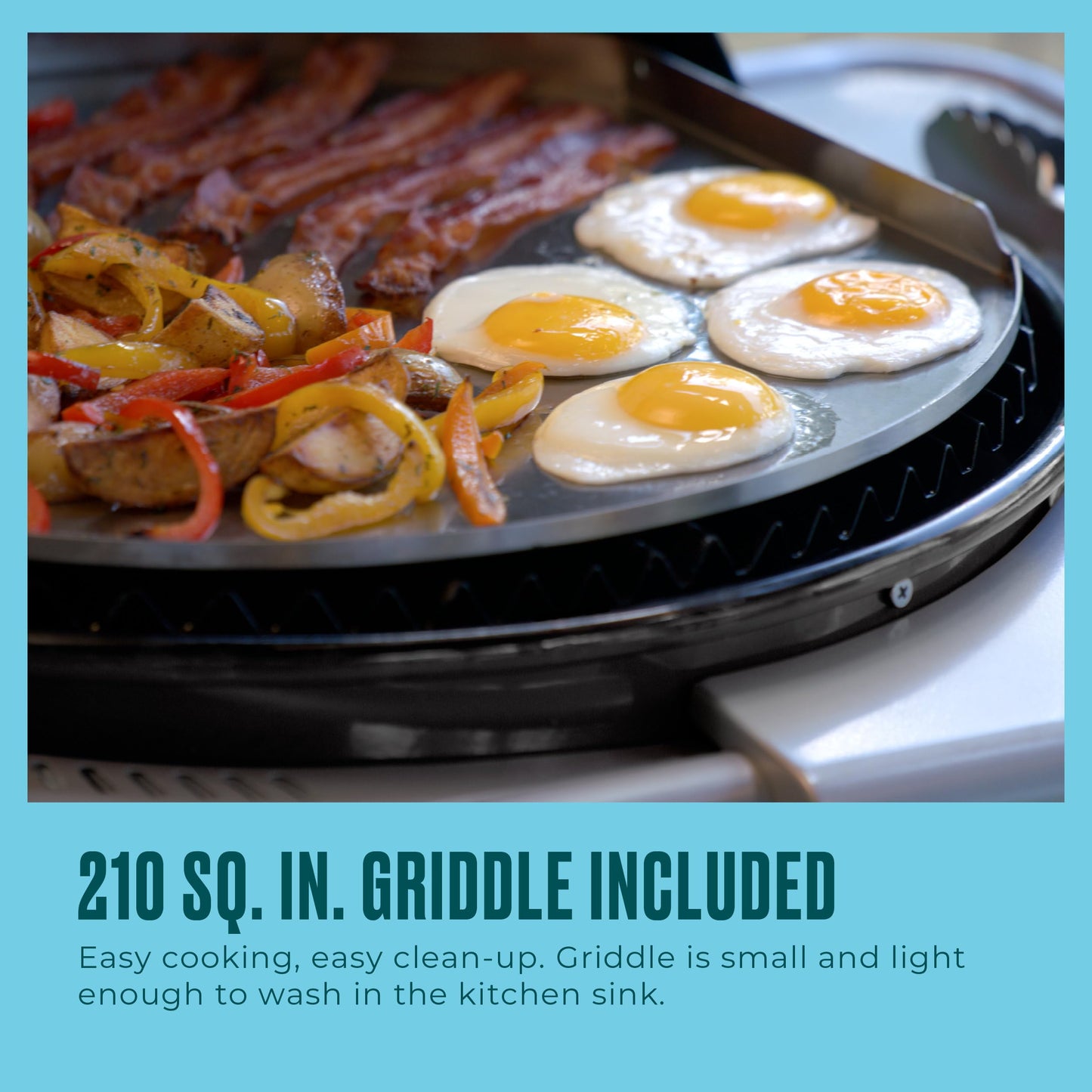 Charbroil 3-in-1 Dual Fuel Outdoor Bistro Pro Electric Grill & Griddle + Charcoal Mode BBQ, Black - 25302145