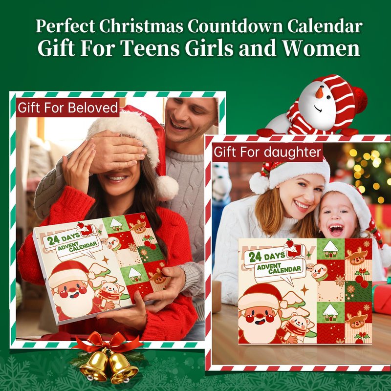 Makeup Advent Calendar 2025 Teen Girls Women, 24 Days Beauty Advent Calendar Christmas Countdown Make up Gift Set, 2025 Xmas Gift Surprise Box Calendar Makeup Set