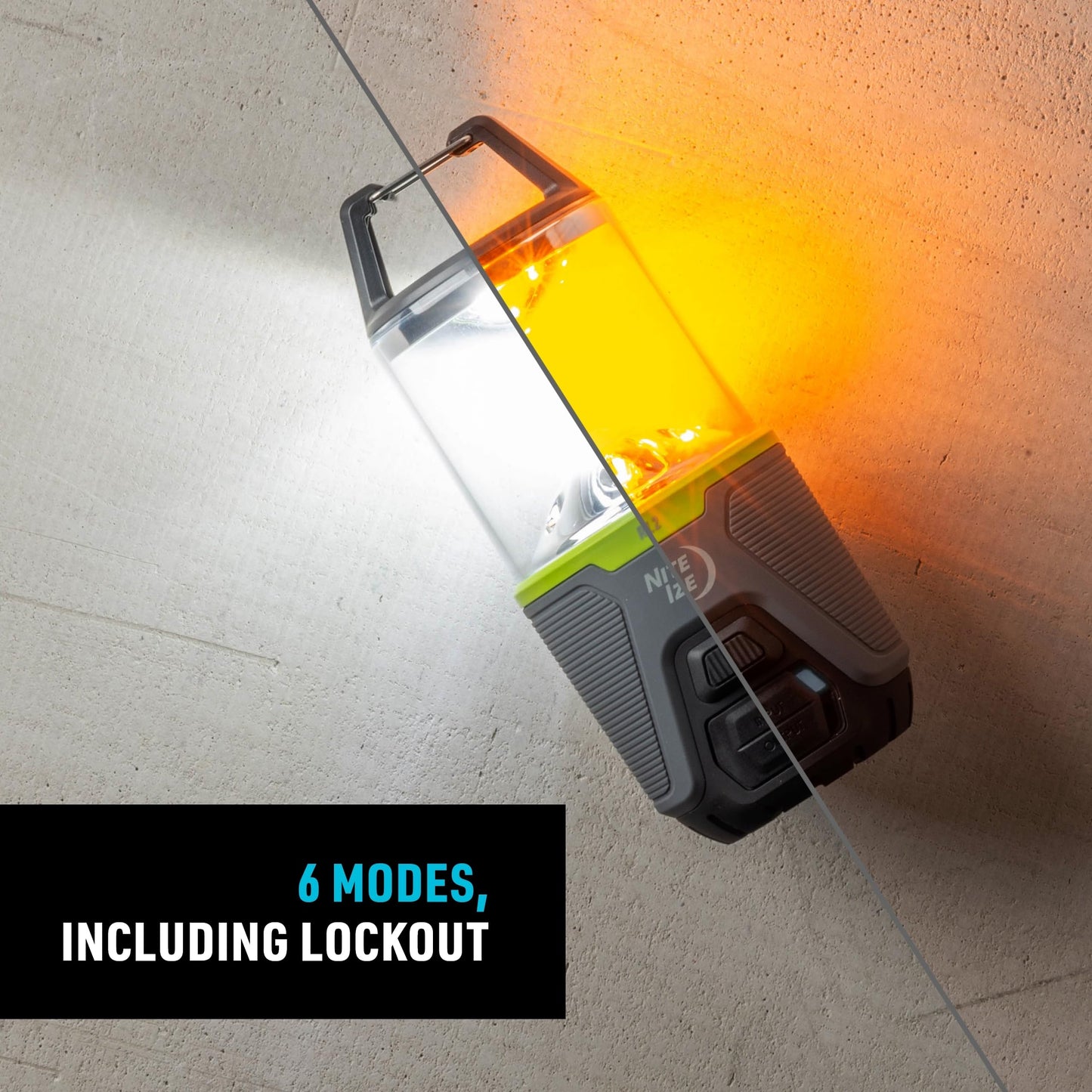 Nite Ize Radiant RL2 Rechargeable Lantern - Outdoor LED Lantern - Camping Gear & Emergency Kits - Rechargeable with Power Bank - Impact & Water Resistant