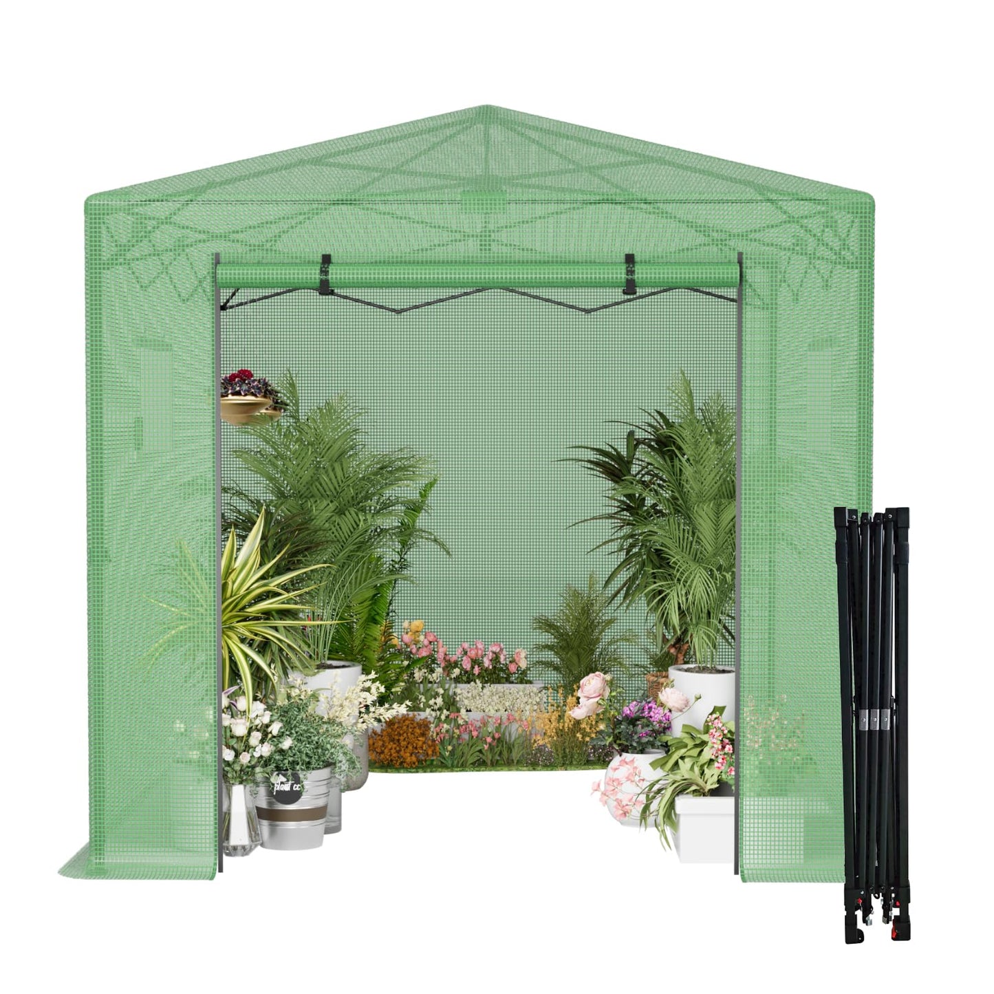 Pop Up Greenhouse 8x12FT, Pop Up Green House for Outdoors, Portable Greenhouses, Walk-in Greenhouses, Popup Greenhouse Kit, Easy Set Up