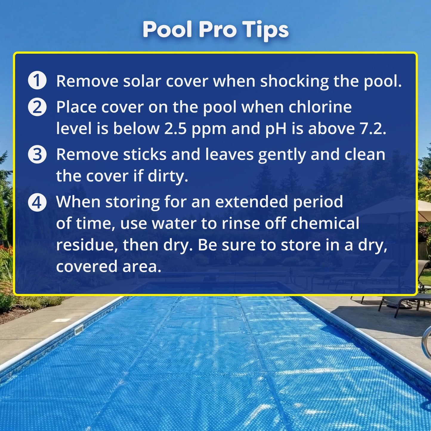 In The Swim 15' Standard Blue Round Solar Pool Cover 8 Mil for Solar Heating Above Ground Pools and Inground Pools