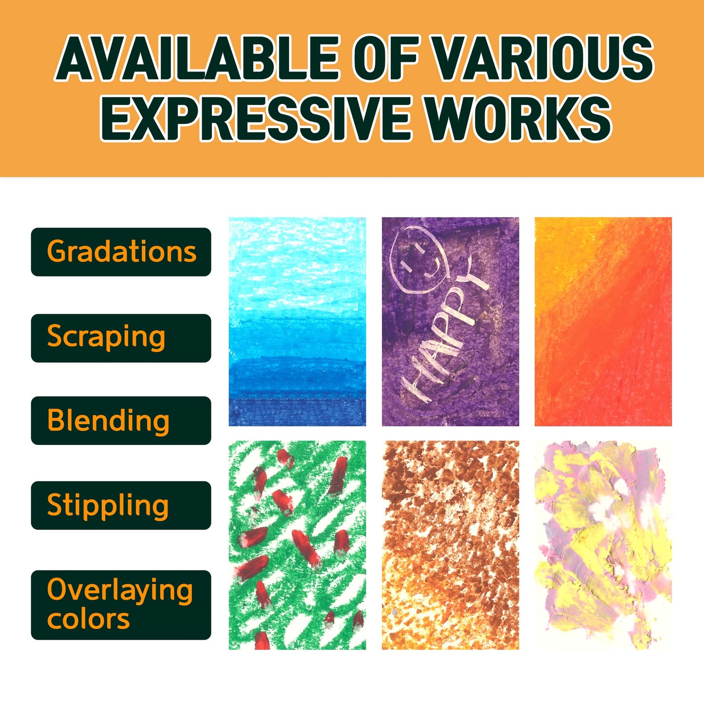 HA SHI Soft Oil Pastels Set (50 Sticks, 48 Colors) Art Supplies for Artist, Gallery Oil Painting Stick, Bulk Set for Studios, Professional Oil Crayons, Ideal for Professional Artists