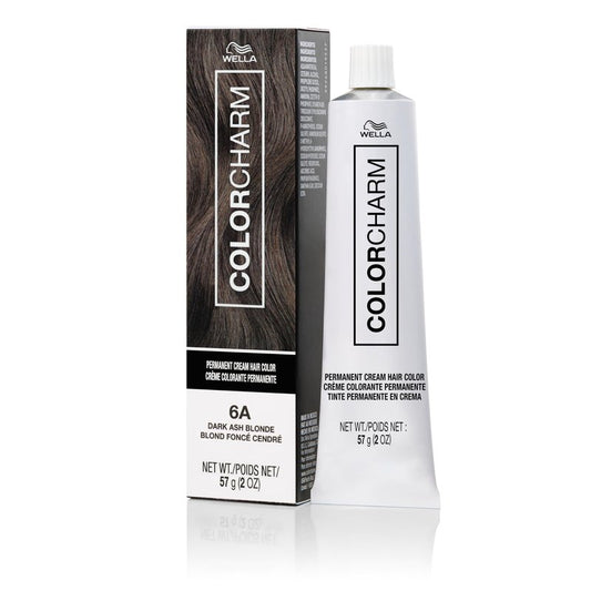 COLORCHARM Permanent Cream Hair Color, 6A Dark Ash Blonde, 2 oz.