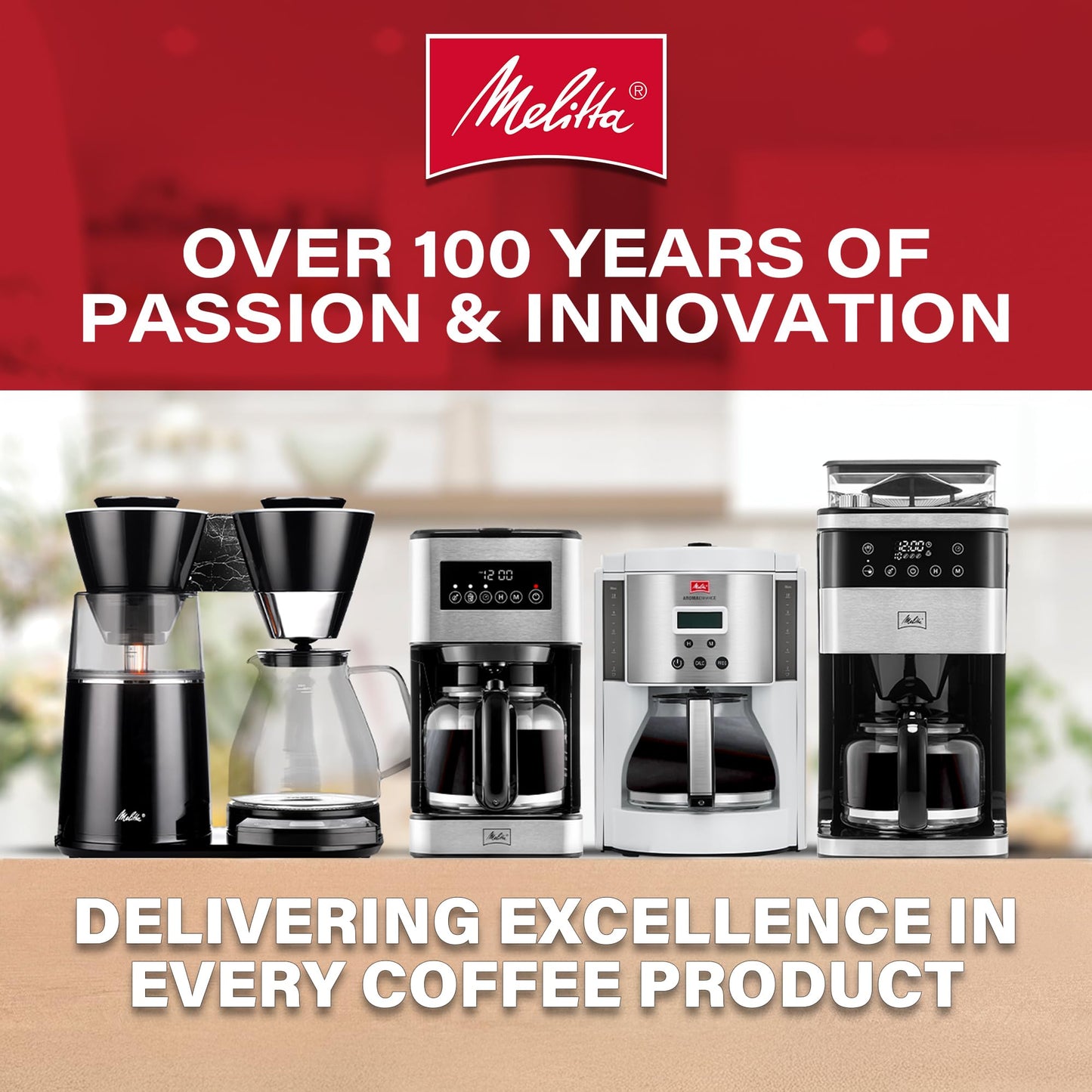 Melitta Aroma Tocco Thermal Drip Coffee Maker, 8-Cup, Programmable with Automatic Shut-Off, Pause & Serve, Stainless Steel Carafe