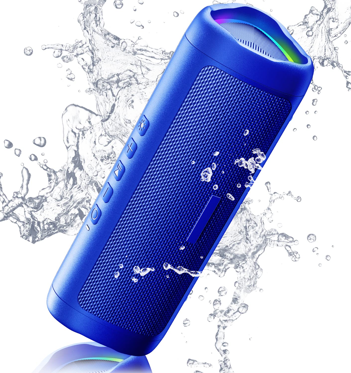 BolaButty Bluetooth Speaker with HD Sound, Portable Wireless, IPX5 Waterproof, Up to 20H Playtime, TWS Pairing, BT5.3, for Home/Party/Outdoor/Beach, Electronic Gadgets, Birthday Gift (Blue)