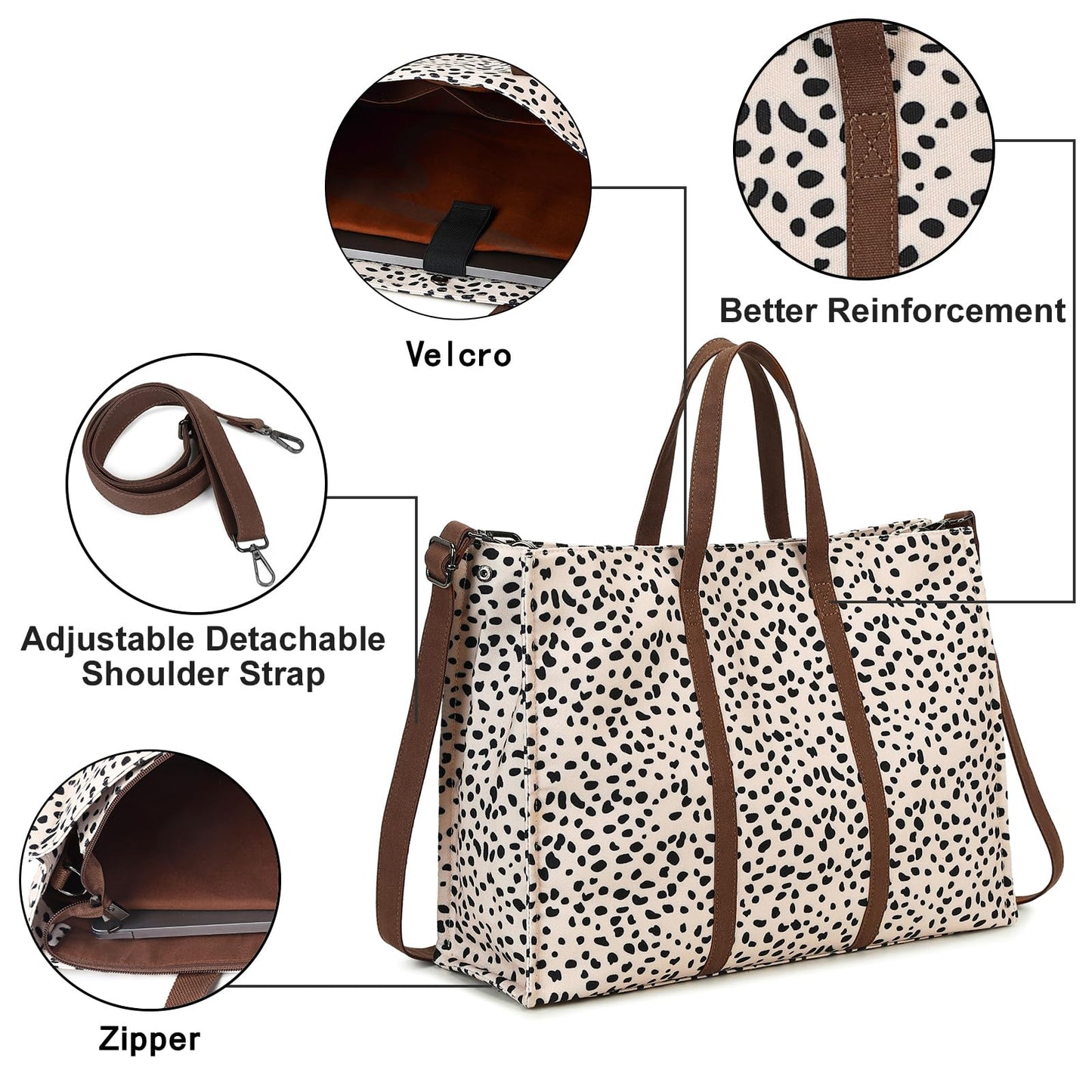 BTOOP Tote Bag Christmas Gifts for Women Work Teacher Tote Bag 15.6 inch Laptop Shoulder Bags Handbag Office Briefcase with Clutch Purse