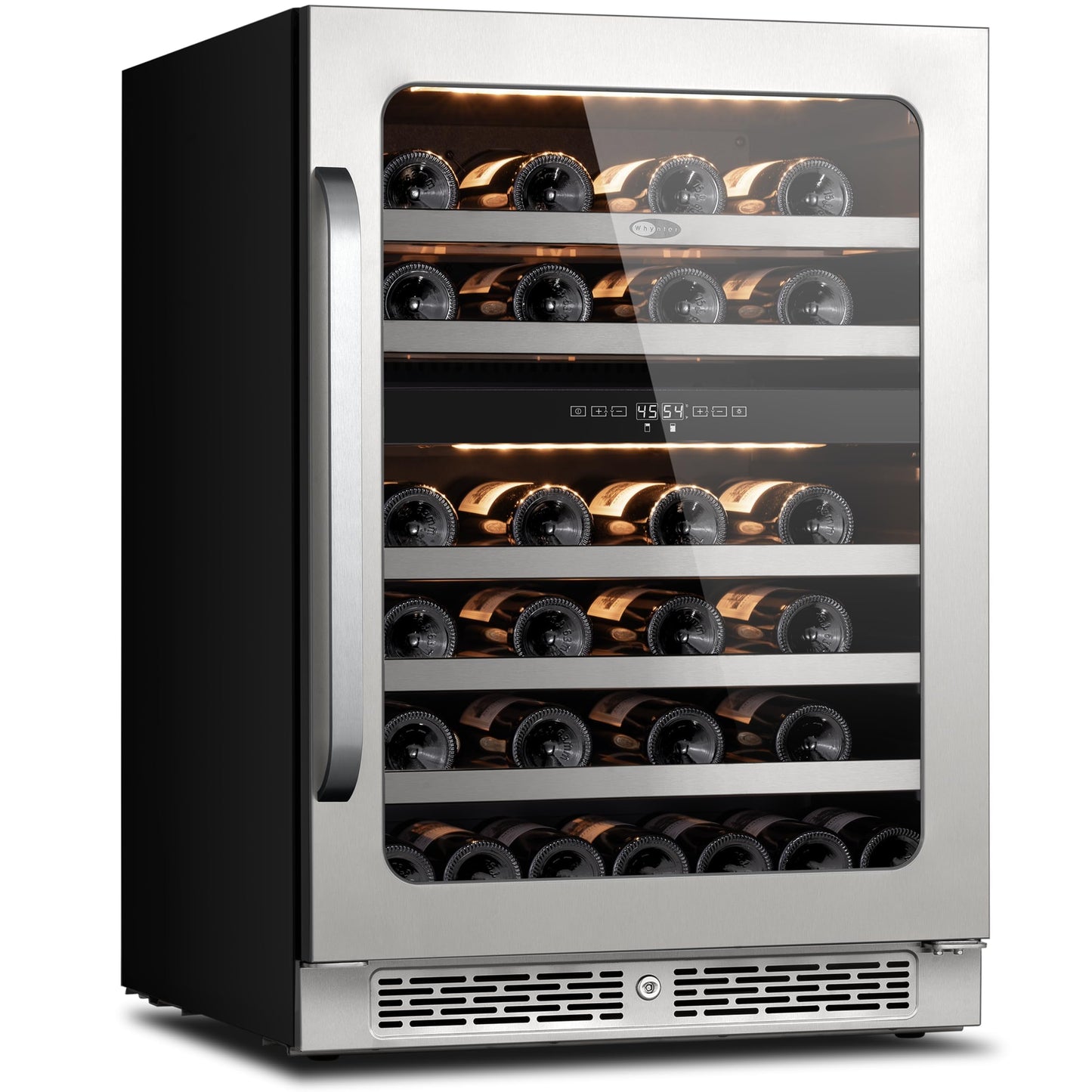 Whynter 46 Bottle Wine Cooler Refrigerator, 24 Inch Wine Fridge Dual Zone, 40-65°F Digital Control Home/Bar/Kitchen (5.65 cu.ft)