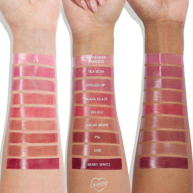 ColourPop So Juicy Plumping Lip Gloss Balm - Hydrating Lip Gloss & Balm Hybrid with Peptides - Non-Sticky Formula - Visibly Plumps Lips & Delivers Buildable Color - Guava Glaze (0.07 oz)