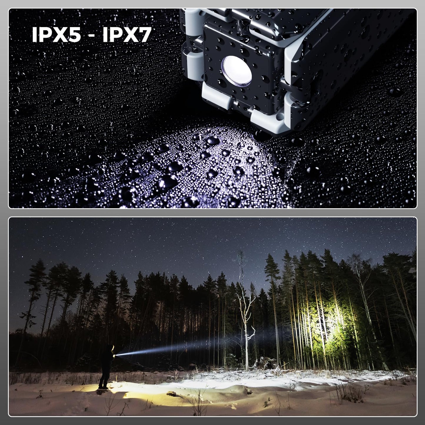 Clemas Telescopic Camping Lights Rechargeable 14000 mAh Led Multifunction Magnetic Lanterns Job Site Lighting Cordless Dimmable Camping Tent Lamp Portable Power Supply 6000LM IPX5 Waterproof