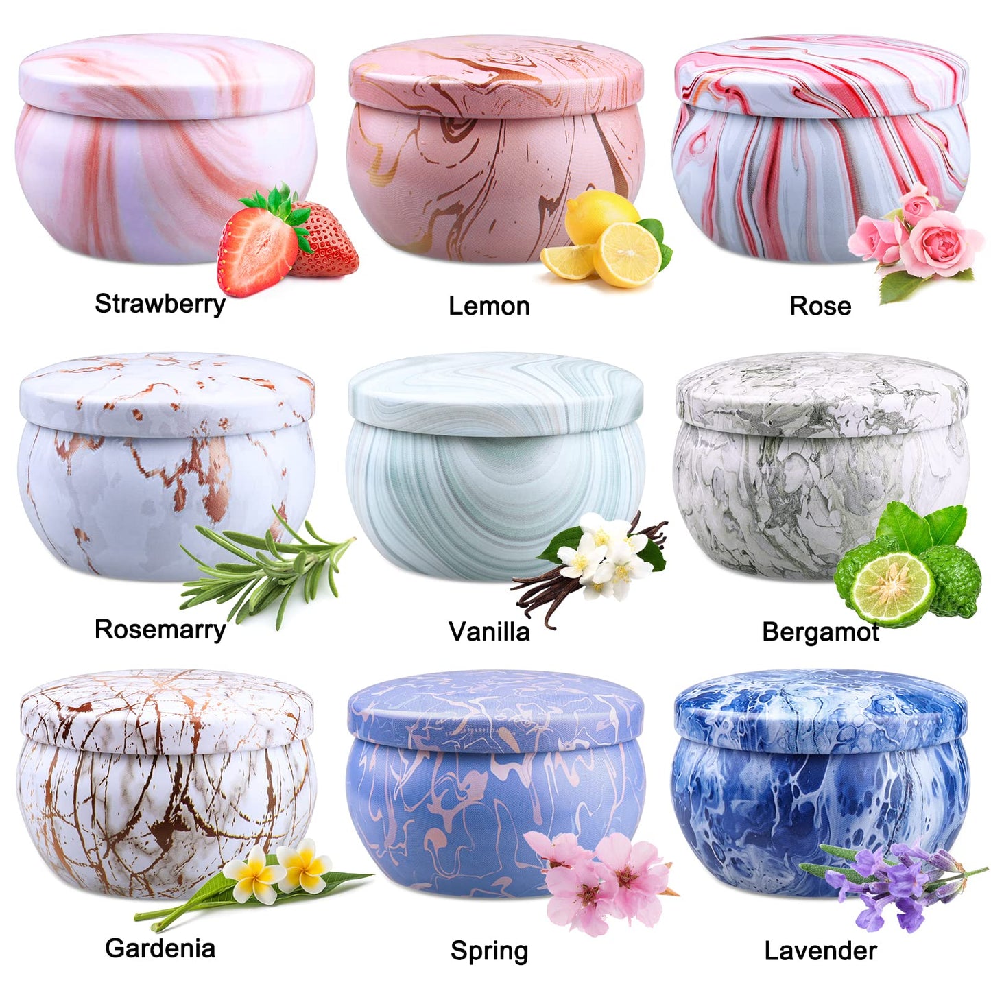 Scented Candles Gifts for Women, 2.5oz Aromatherapy Candles for Home Scented, Long Lasting Soy Wax Candle Sets for Women Gift,Small Candles for Gifts Bath Yoga Spa Birthday Gift