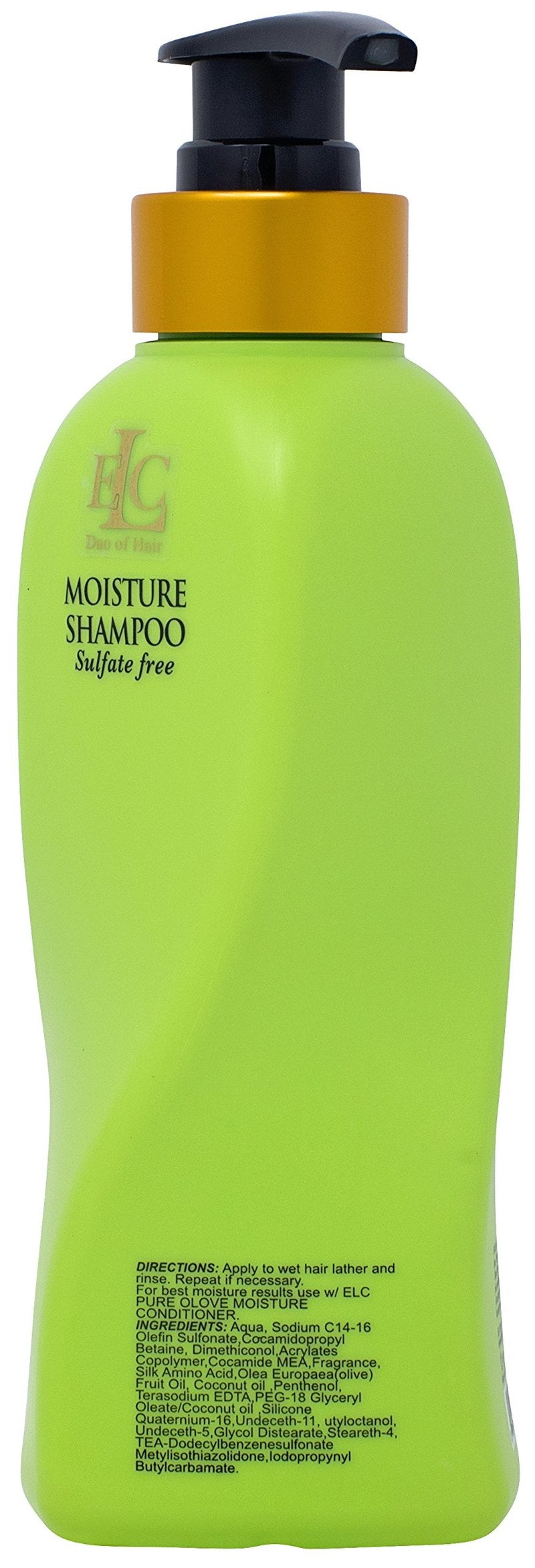 ELC Pure Olove Moisturizing Shampoo (12oz)- Sulfate Free Color Safe Shampoo Moisturizes, Nourishes, Balances & Repairs, Dry, Keratin Smoothing Treated, Multi Textured Hair.