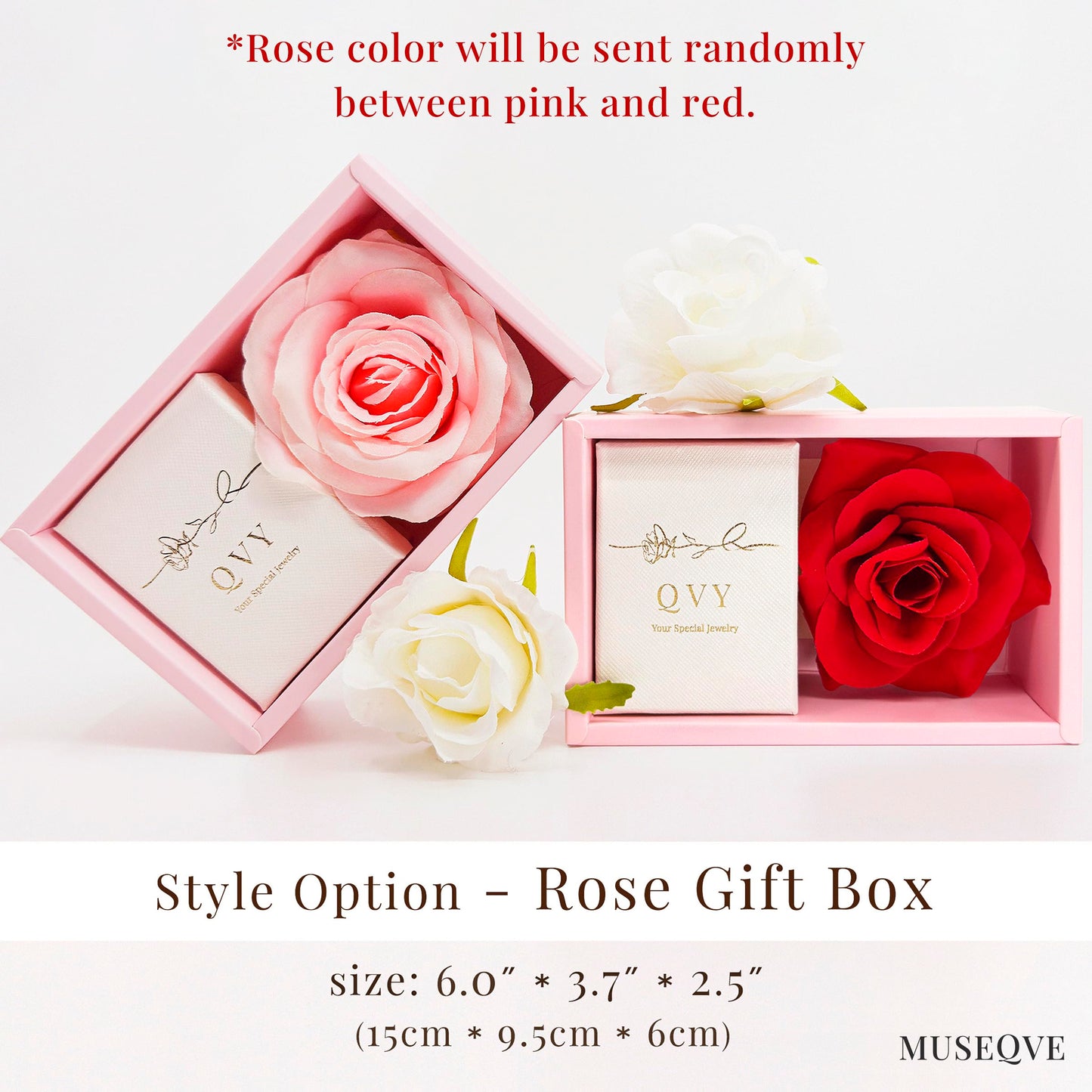 14K Gold Plated CZ Solitaire Necklace for Women • Princess Cut Square Rectangle Rhombus Cubic Zirconia Diamond Pendant Jewelry • Tarnish Free Adjustable Chain [CZN] (Rose Gift Box, Princess-Silver)