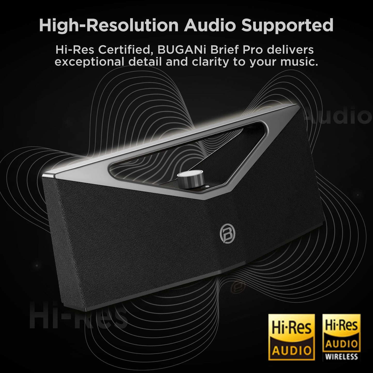 BUGANI Bluetooth Speaker Loud 160W,Waterproof Large Bluetooth Speaker Subwoofer Hi-Res Audio, 1-6H Playtime Party Outdoor Speakers for Camping, Beach, Gray
