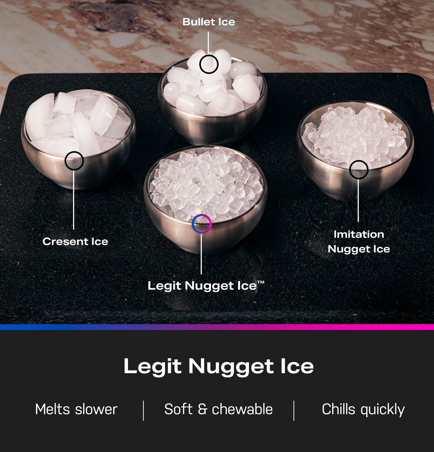 GE Profile Opal 2.0 Ultra Nugget Ice Maker with Side Tank and Scale Inhibiting Filter, Scoop Included, 38 lbs in 24 Hours, Pellet Ice Machine with WiFi & Smart Connected, Stainless Steel
