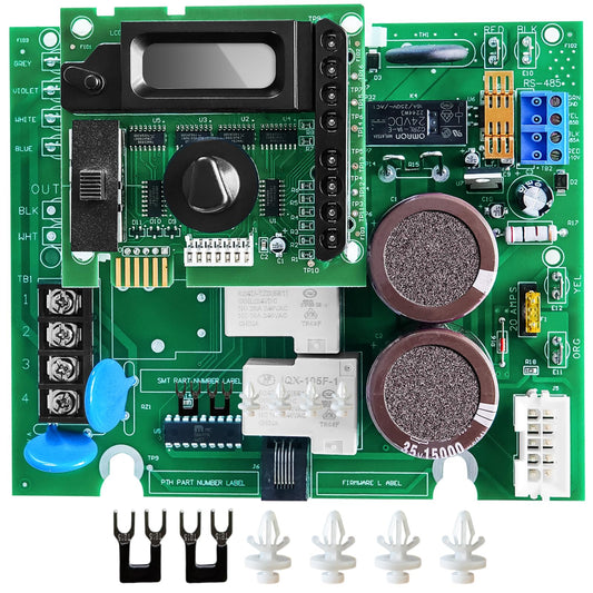 2026 GLX-PCB-RITE Control Board & GLX-PCB-DSP Display Board Set – Compatible with Hayward/Goldline Aqua Rite Saltwater Systems – Complete Pool Chlorinator Replacement Kit - Green