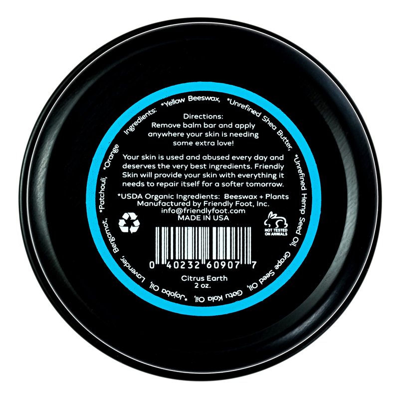 Organic Friendly Skin Balm - Organic Rock Climbing and CrossFit Hand Care for Athletes - Skin Friendly Moisturizing and Repair for Hands, Feet, Elbows and Lips