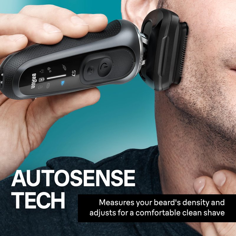 Braun Series 7 70 Shaver Stainless Steel Battery Powered Maleelectric shaver
