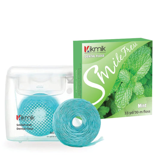 Woven Dental Floss - Mint Dental Floss, Shred Resistant, Extra Wide Woven Floss Dental, Gentle On Gums, 33 Yards - Single Pack