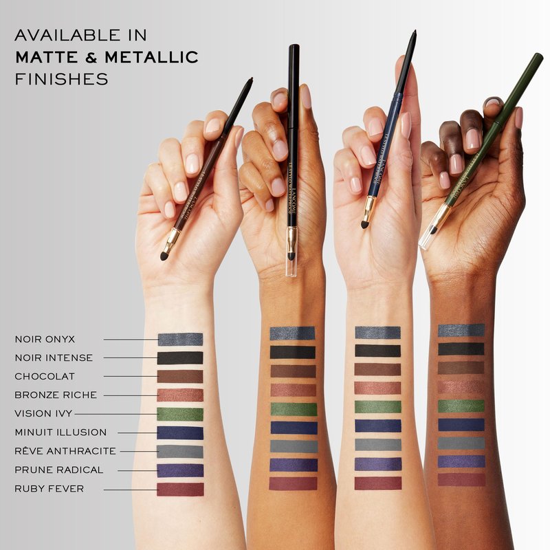 Lancôme Le Stylo Waterproof Eyeliner Pencil - Creamy & Highly Pigmented - Seamless Blending & Smudging - 07 Minuit Illusion