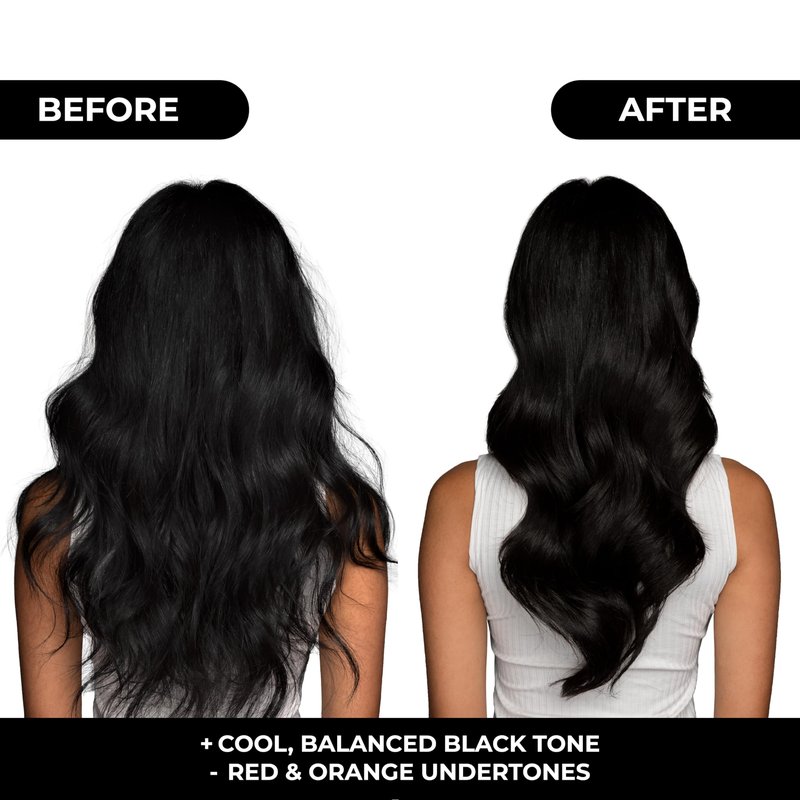 naissant Cool Black Hair Toning Mask | Ultra High-Purity Pigments | Neutralizes Red & Orange Undertones | Hyaluronic Acid, Collagen & Biotin | Paraben, Ammonia & Sulfate Free | 10.1 Fl. Oz