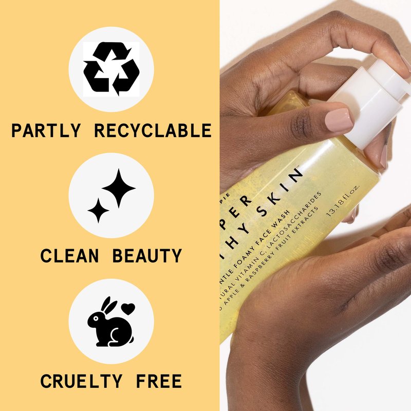 Beauty Pie Super Healthy Skin Foamy Face Wash – Jumbo Size, 15.5 oz Cleanser for Acne‑Prone, Oily, Combination & Sensitive Skin – Gentle, Hydrating, Deep‑Cleansing Formula