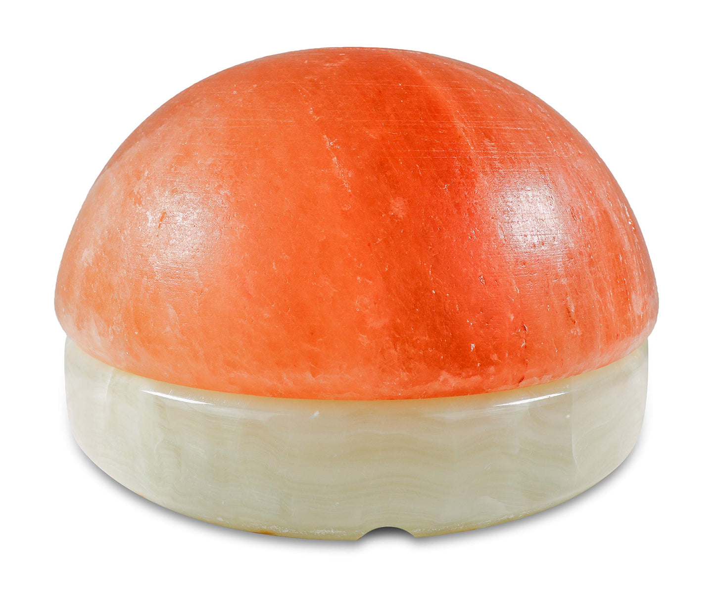 Himalayan Secrets® Salt Dome Lamp | for Warming Up Hands and Feet (11" Onyx Stone Base)